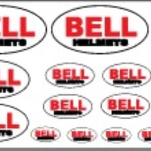 Bell helmet sticker set A5 sheet of 17 stickers graphics decals - Motorcycling