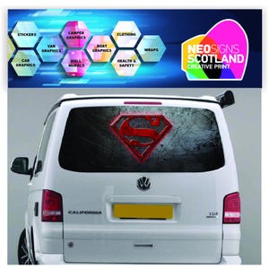 TRANS014 Tailgate wrap for VW Volkswagen Transporter T5 T6 Rear Panel Graphic Sticker Wrap Air Release Vinyl