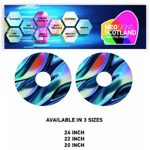WCGW0014 Wheelchair Spoke Guard Wrap graphics Stickers Vinyl
