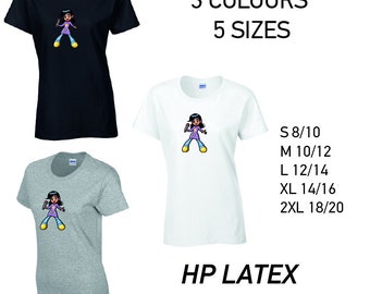 LT38 Cantante Damas Camiseta de algodón 3 colores 5 tallas Disponibles Impreso