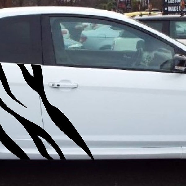 Tiger Stripes Car Decal - Etsy