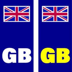 PLATE01-06 car number plate stickers - Vinyl Car National Various Flags Available Union Jack Wales Ireland UK