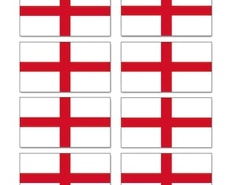 FLAG01-10D 8 x Glossy Vinyl Stickers Small Flag Sticker Bike Helmet England Euro UK Wales Ireland Scotland Austrailia Germany Brazil Canada