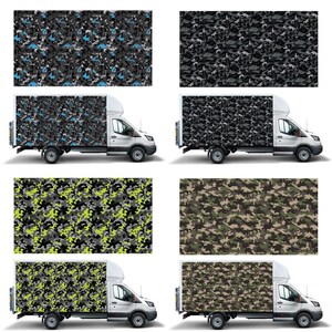 ボックスバン用パネルラップステッカー 2枚セット 4000mm x 2200mm – 防水 – 簡単装着 – イギリス 01-04