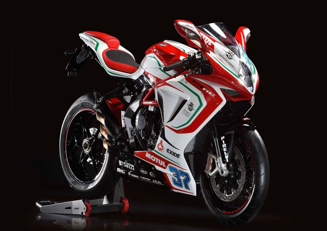 NP0409 Motorbike Vinyl Sticker Photo Fast Bike Car Van F1 Decal Rigid ...