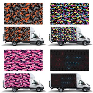 ボックスバン用パネルラップステッカー 2枚セット 4000mm x 2200mm – 防水 – 簡単装着 – イギリス 09-12