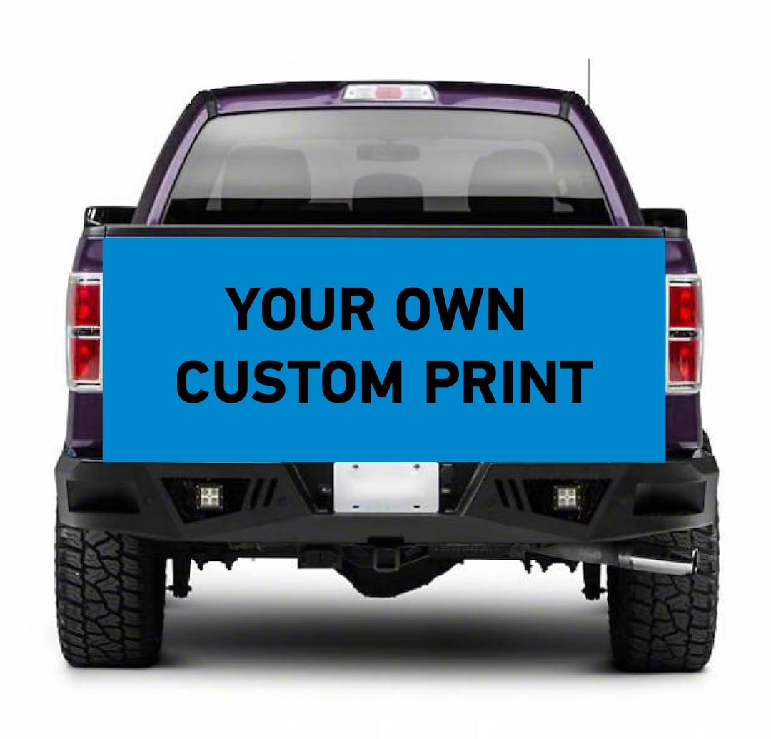 TAIL000 Custom Tailgate Truck Wrap Printed Graphics Vinyl F150 Toyota