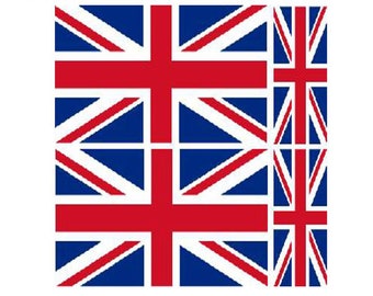 "SIZES" Brexit United Kingdom Flag Car Bumper Sticker Decal 