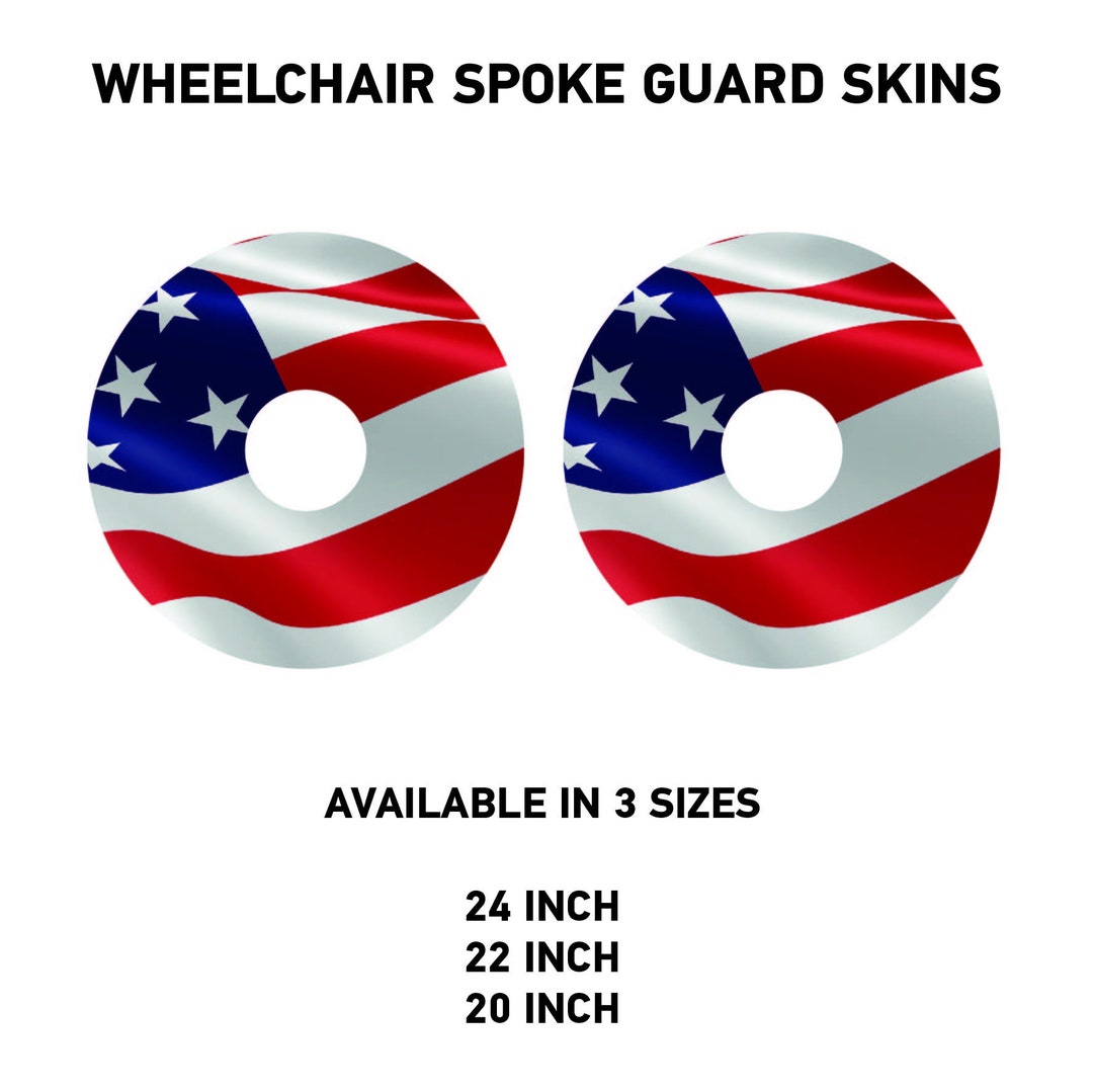 WCGW0053 Wheelchair Spoke Guard Wrap Graphics Stickers Vinyl Lots of