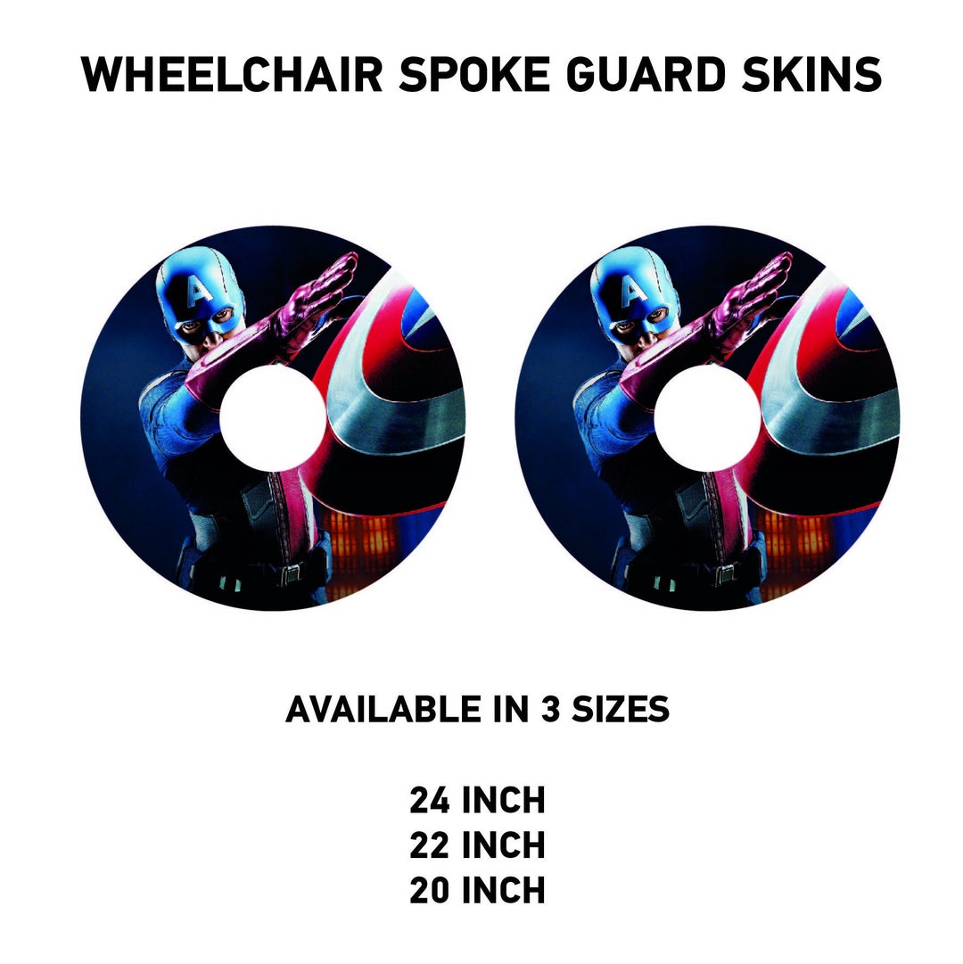 WCGW0019 Wheelchair Spoke Guard Wrap Graphics Stickers Vinyl Lots of
