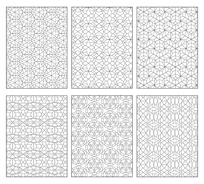 Download Patterns colouring pages Geometric Tessellations 2 30 ...