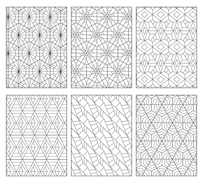 Download Patterns Colouring pages Geometric Tessellations 30 Adult ...