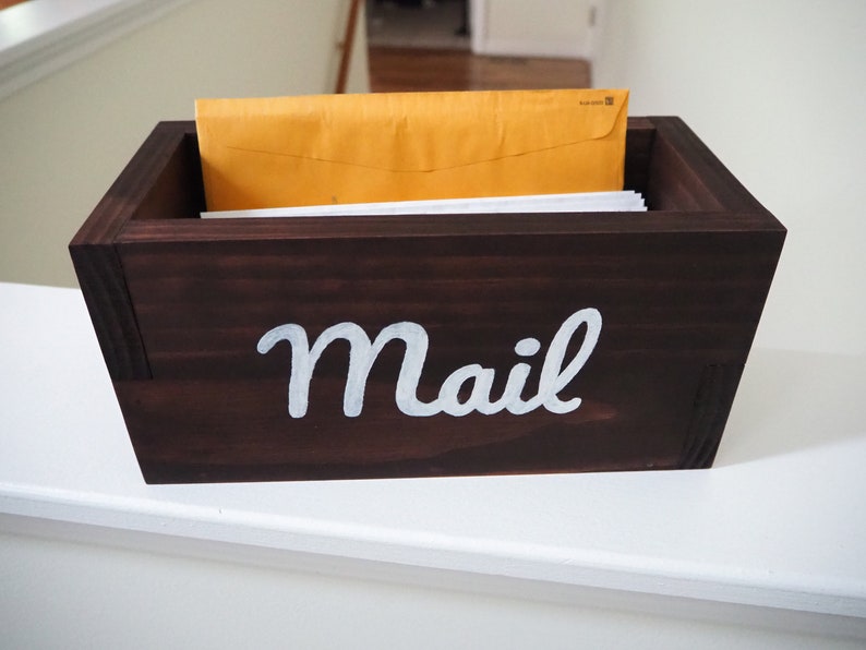 Mail Box Mail organizer Mail storage Etsy
