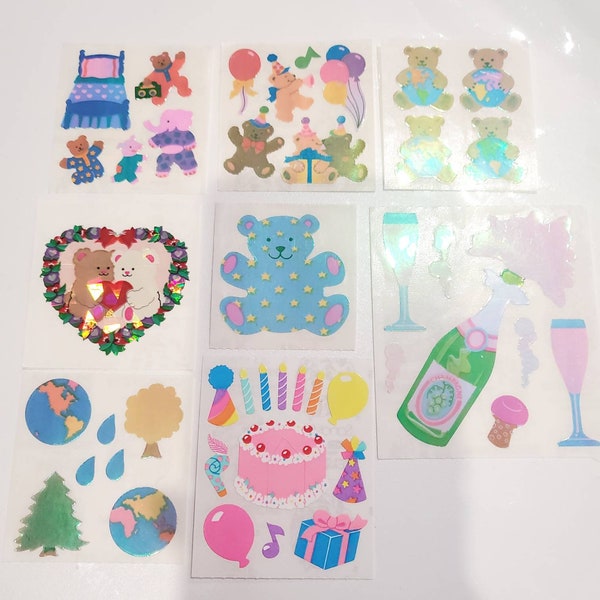 Lot De Stickers Vintage Sandylion - Plus De 1200 Autocollants Noël 1997, Scellé, Made In Canada