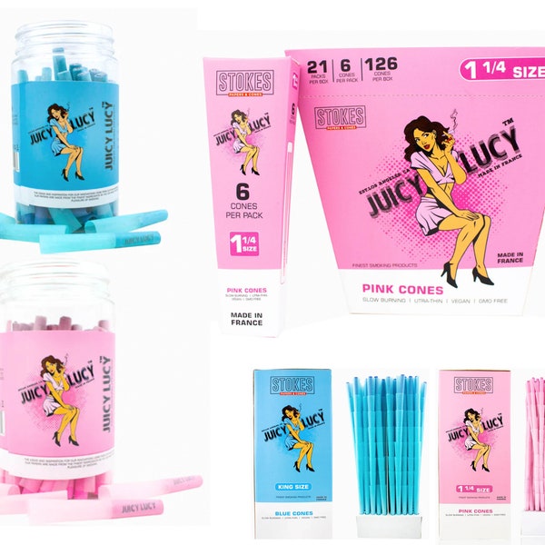 Juicy Lucy- PINK & Blaue Zapfen- Natur- Diff Größen