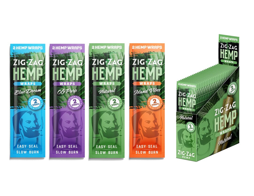 Zig Zag Hemp Wraps Flavors Different Flavors Etsy