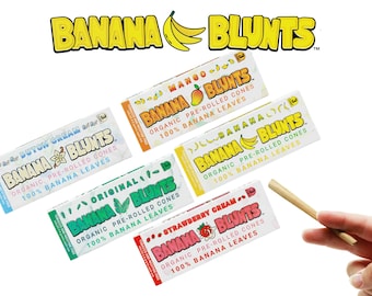 Banana Blunts- Natural Flavored Banana Wraps- New Wild Flavors