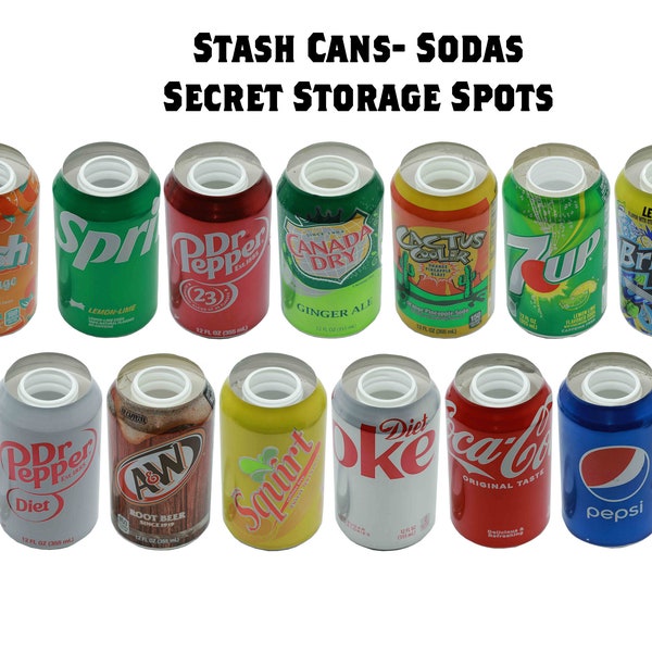 Stash Cans- Multiple Designs- Store Your Stuff Secretely!