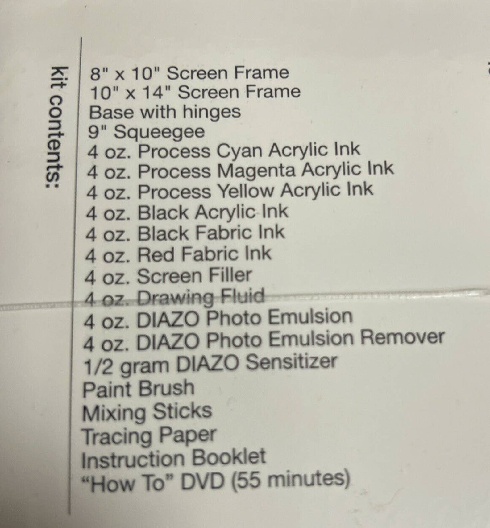 Speedball Ultimate Screen Printing Kit 4523 Sealed Frame Ink Etsy