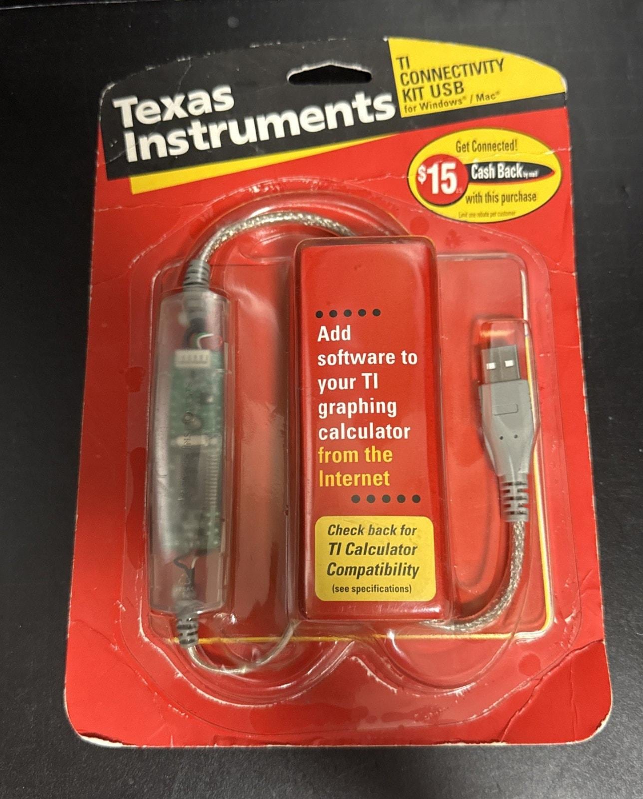 Preowned Texas Instruments TI Connectivity Usb Ti-graph Link USB