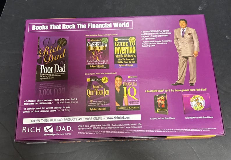 Preowned Cashflow Board Game Robert Kiyosaki Rich Dad Poor Dad Wealth Finance Complete image 8