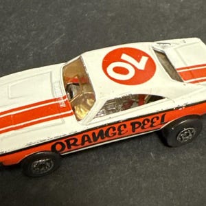 Matchbox Superfast Lesney 1971 Orange Peel #74 Dodge Charger Diecast 1:64 VTG