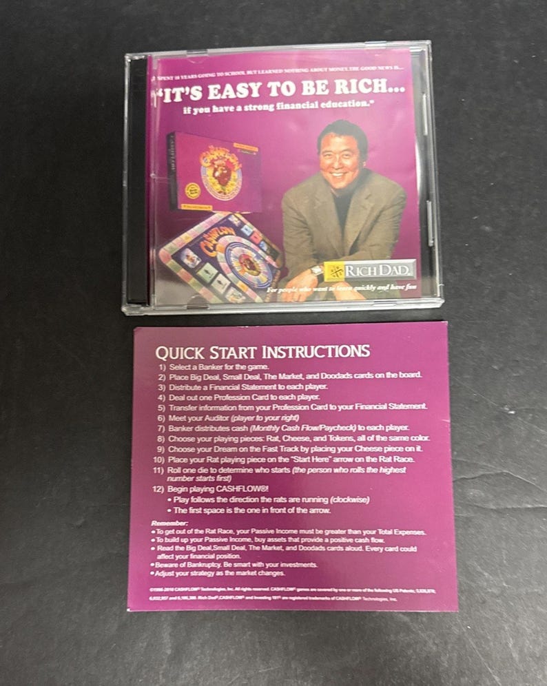 Preowned Cashflow Board Game Robert Kiyosaki Rich Dad Poor Dad Wealth Finance Complete image 5