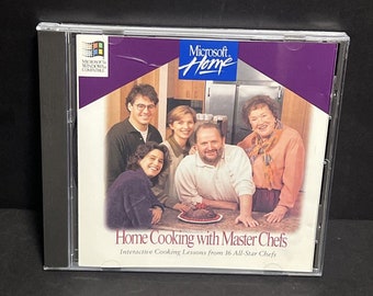 Julia Child Home Cooking With Master Chef PC CD 16 Food Lessons Microsoft Home