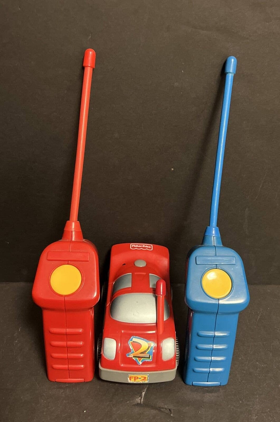 Preowned Fisher Price Radio Control Raceway Red RC Slot Car Etsy