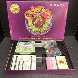 Preowned Cashflow Board Game Robert Kiyosaki Rich Dad Poor Dad Wealth Finance Complete image 2