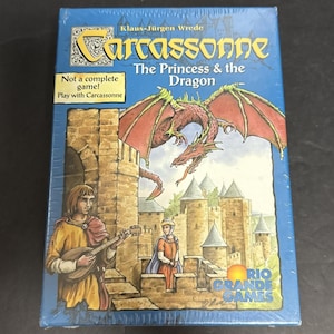 Carcassonne The Princess and The Dragon Expansion Set 2005 Sealed Rio Grande