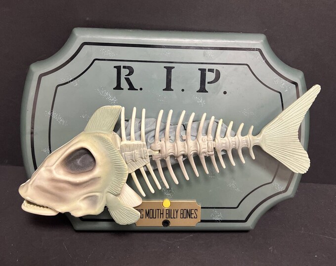 Vintage 1999 Gemmy Big Mouth Billy Bones Bad to the Bones