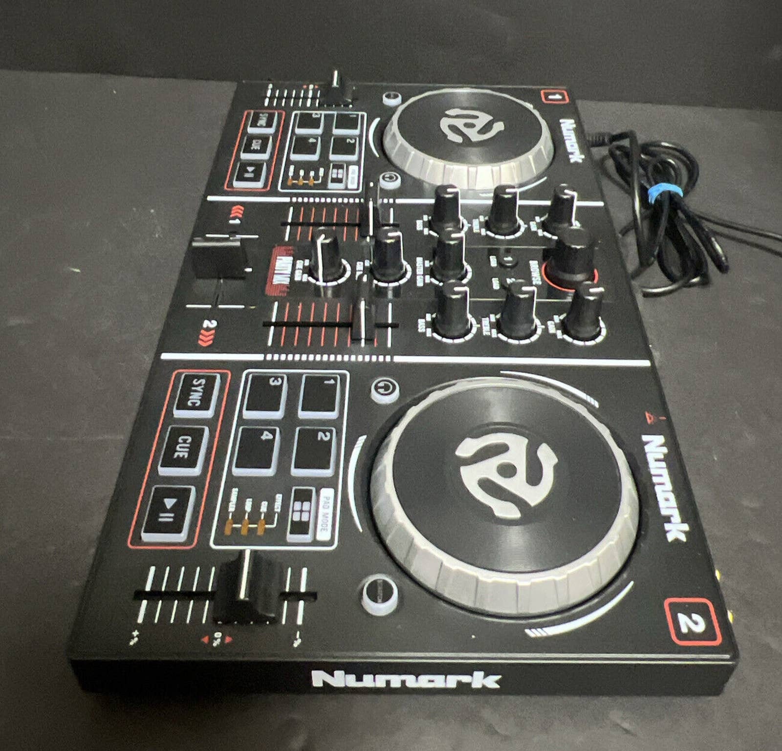 Numark Party Mix DJ Controller Builtin Light Show Tested Windows Mac