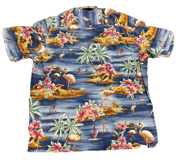 Kolekole Hawaiian Aloha XL Shirt Flamingo Tropica… - image 2