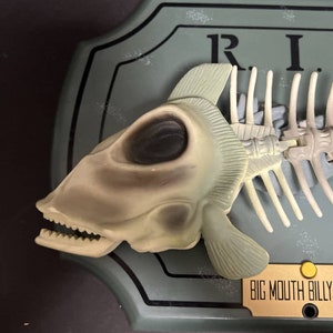 Poisson vintage Gemmy Big Mouth Billy Bones Bad To The Bone avec