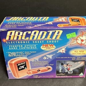 Arcadia Electronic Skeet Shoot Fighter Attack Game Cartridge Image Slide Sealed