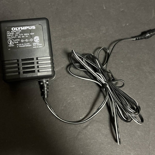 AC Adapter A911 For Olympus Pearlcorder T1010 T1000 T-1010 T-1000 Microcassette