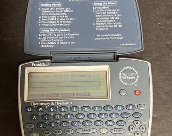 Preowned Franklin MWD-1450 Electronic Dictionary Thesaurus Organizer Bookman Compatible