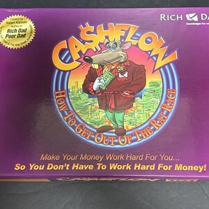 Preowned Cashflow Board Game Robert Kiyosaki Rich Dad Poor Dad Wealth Finance Complete image 7