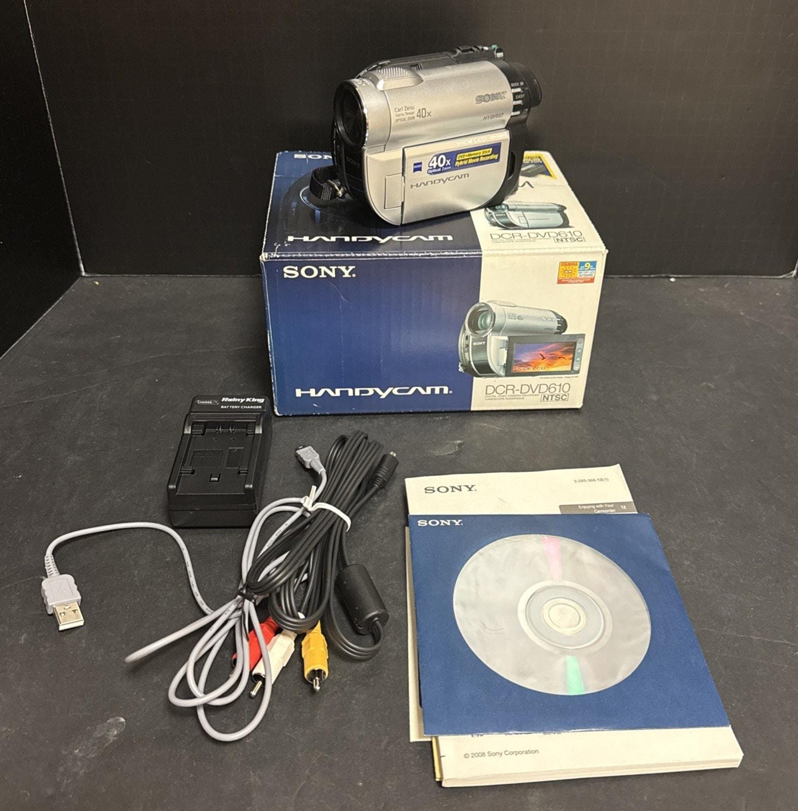 Preowned Sony Handycam DCR-DVD610 Mini DVD Hybrid Camcorder Video
