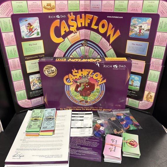 Preowned Cashflow Board Game Robert Kiyosaki Rich Dad Poor Dad