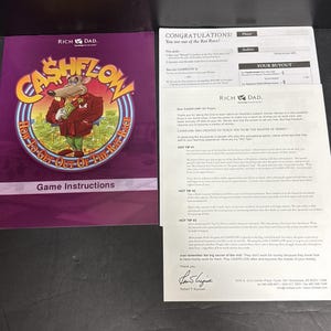 Preowned Cashflow Board Game Robert Kiyosaki Rich Dad Poor Dad Wealth Finance Complete image 4