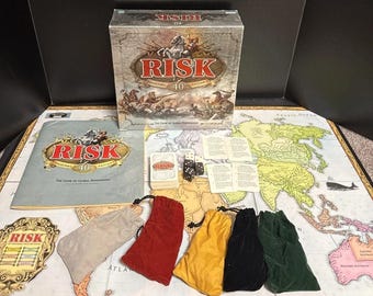 Preowned Risk 40th Anniversary Collectors Edition Board Game Hasbro 99% Complete Strategy PLEASE READ DESCRIPTION