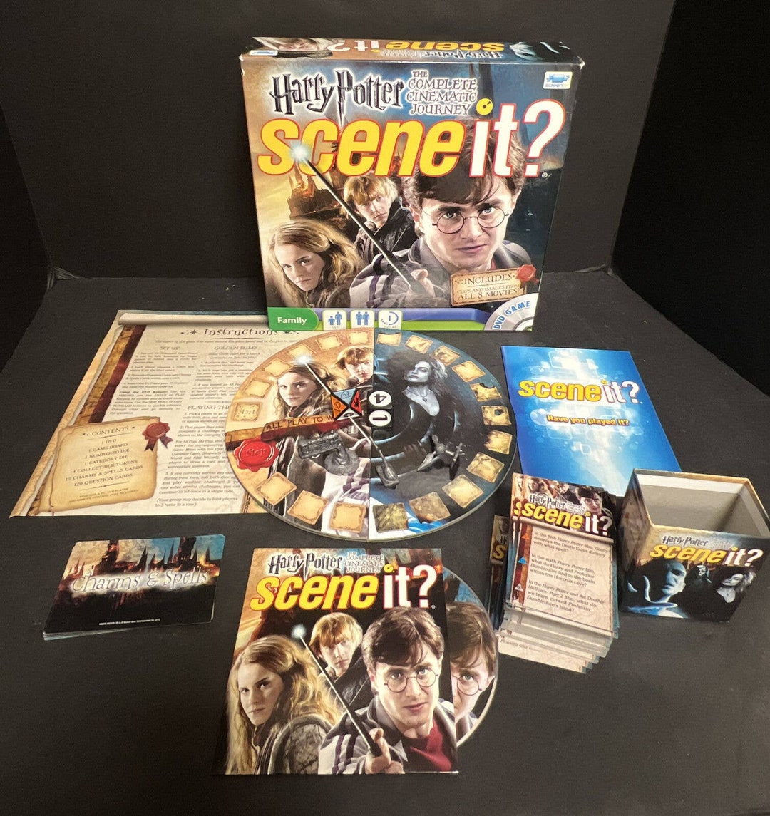 Scene It Harry Potter the Complete Cinematic Journey Board Etsy