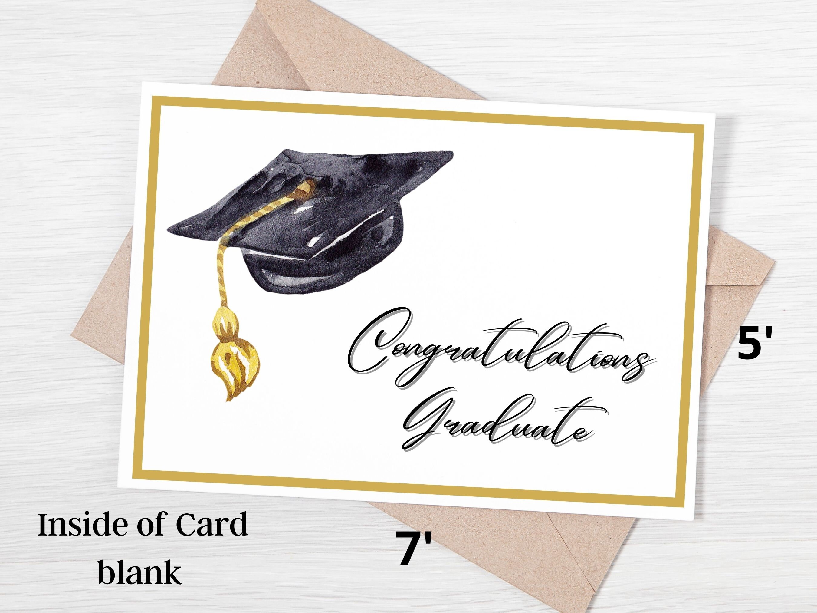 Graduation Printable Card, Congratulations Graduate Instant Download ...