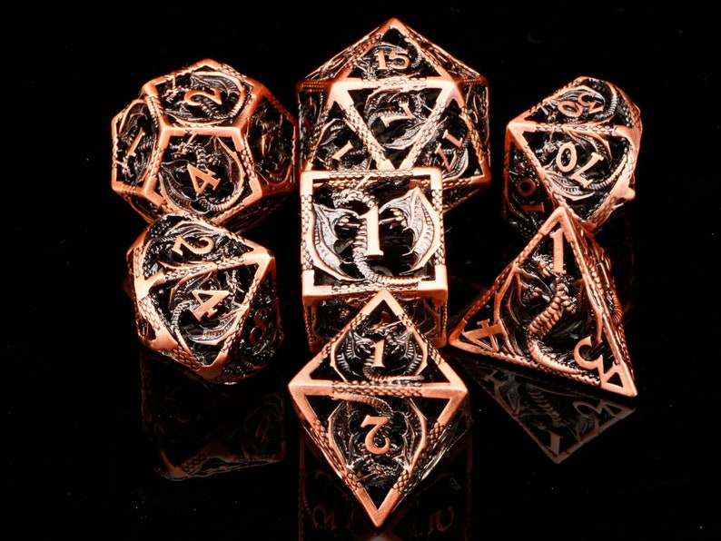 Purple Dnd Dice DND Metal Dice Dungeons and Dragons Dnd Dice Etsy