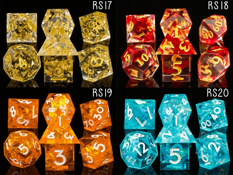 Leaves and Flowers Dice Dnd Resin Dice Set Polyhedral Dice Etsy Australia