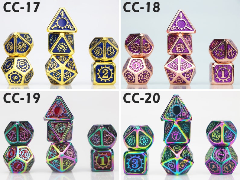 Mechanical Dnd Dice / Gear Dnd Dice / Metal Dice Set / Dnd Etsy