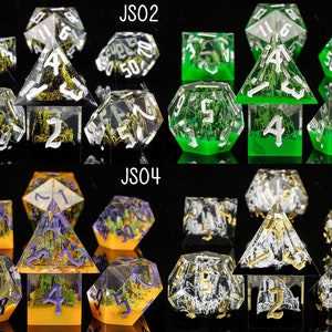 Mountain Forest Dice, Handmade Resin Dice Sharp Edge Dice, Dnd Dice Set ...