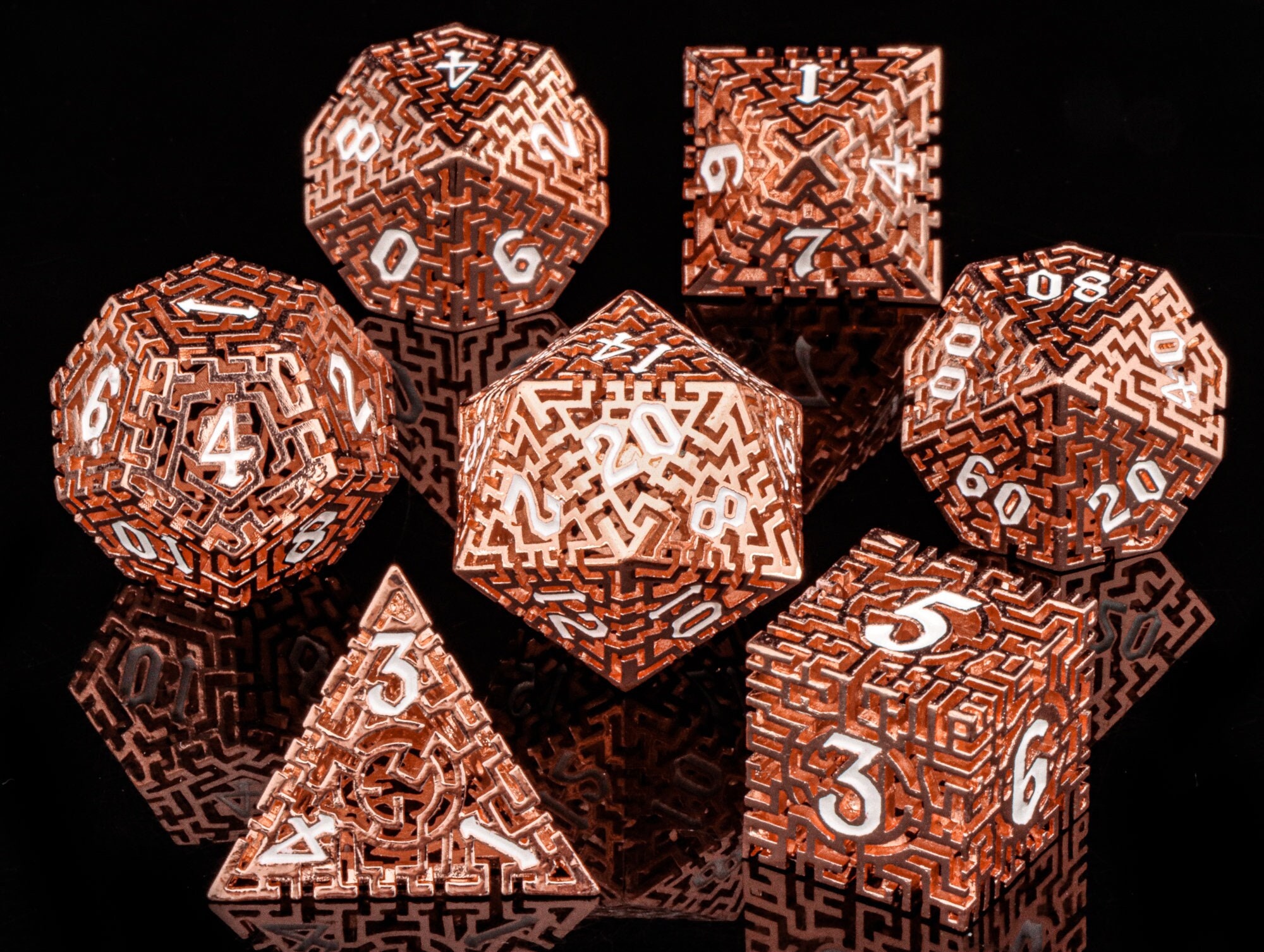 D4 Dice Metal Design Stamp by Font Fixation